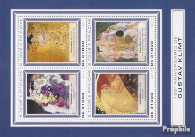 Produktbild von Briefmarken Sao Tome e Principe 2017 Mi 7343-7346 Kleinbogen (kompl. Ausgabe) postfrisch Gustav Klimt
