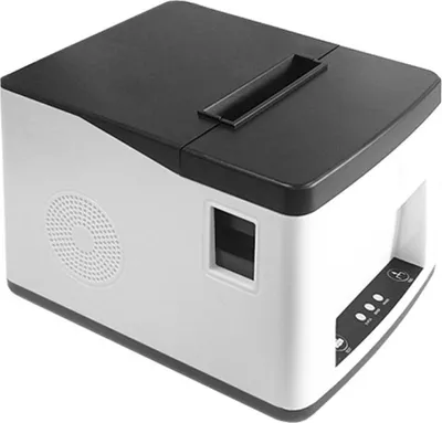 Image de INF 58mm Imprimante thermique de reçus avec découpe automatique du papier - USB + Bluetooth Blanc+Noir
