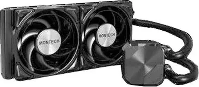 Produktbild von Montech HyperFlow Silent 240, All-in-One-Flüssigkeitskühler, 12 cm, 129,5 m³/h, Schwarz