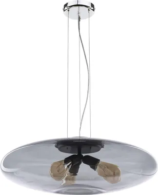 Produktbild von Pendelleuchte Rauchglas Ø 60 cm 3x E27 Hängelampe Küche Hängeleuchte Esstisch
