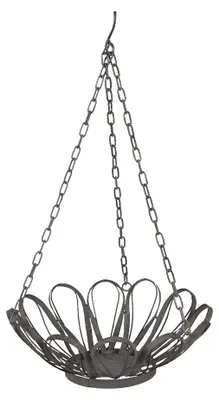 Produktbild von Clayre & Eef Pflanzenhalter Ø 37x58 cm Grau Metall