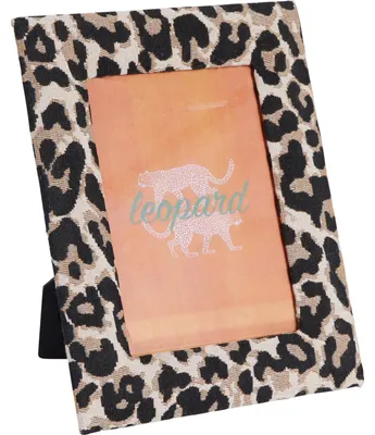 Produktbild von Fotorahmen Nel - Leopardendruck - Stoffrahmen - fur Foto von 13 x 18 cm - Tierdruck