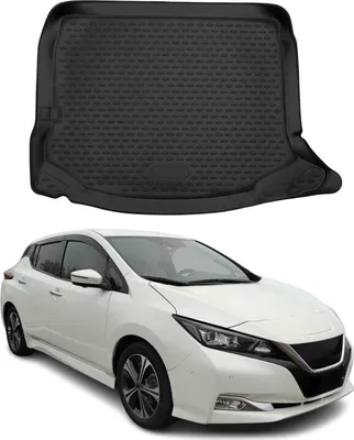 Image de Tapis de coffre pour Nissan Leaf 2017-2024 Caoutchouc TPE Noir