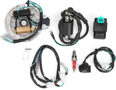 Image de Bobine d'allumage Stator CDI Faisceau de câbles Kit de bougies d'allumage Compatible avec XRCRF 50 50cc ?125cc