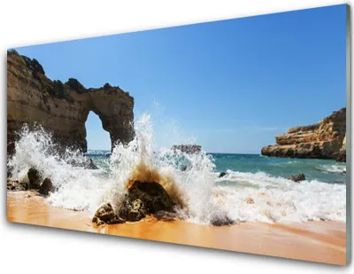 Produktbild von Acrylglasbilder 100x50 Wandbild Druck Strand Meer Landschaft