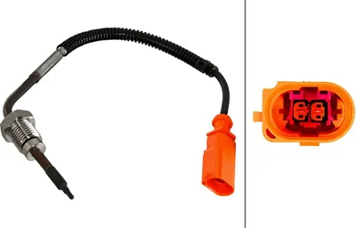 Produktbild von HELLA 6PT 010 376-681 Abgastemperatursensor für AUDI A4 Avant (8K5, B8) 195mm