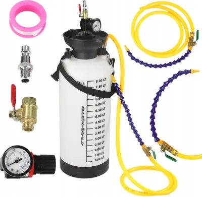 Produktbild von GEKO | Pneumatische Ölwechselpumpe Druckluftsystem, 8L, für Werkstattgebrauch beim Automatikgetriebeölwechsel, Ölabsaugpumpe, Manuell Pneumatisch Ölabsauggerät