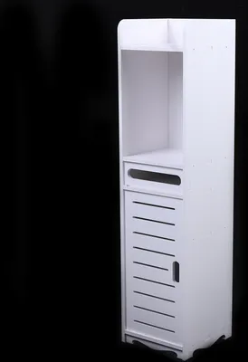 Produktbild von Badschrank Hochschrank Bad   Badregal Freistehende Badezimmerschrank  Standregal   Aufbewahrung  80X20X20cm  Unterschrank Badmöbel Weiß