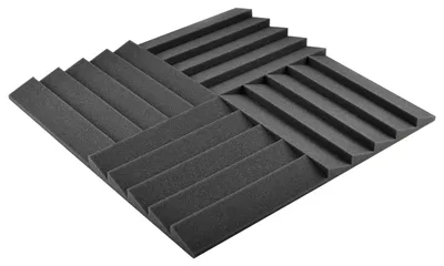Image de Solidchoice - Panneaux d'absorption acoustique, 30x30x3 cm, lot de 28
