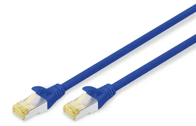 Zdjęcie produktu dla Digitus Kabel krosowy CAT 6A S/FTP, 2 m, Cat6a, S/FTP (S-STP), RJ-45, RJ-45, Niebieski