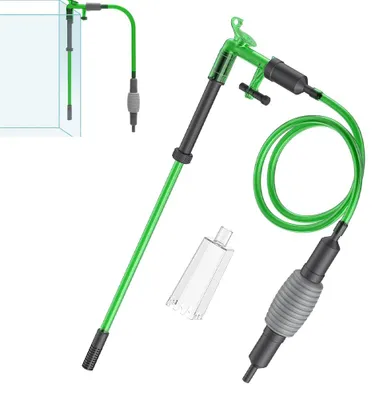 Produktbild von 2-in-1 Aquarium-Wasserwechsler - mit Siphon - Aquarium-Bodenreiniger - Aquariumsauger - Für Wasserwechsel, Kiesreinigung und Schmutzentfernung