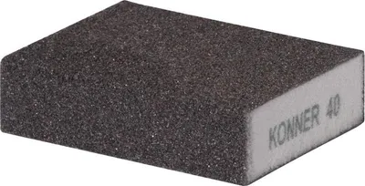 Zdjęcie produktu dla Gąbka KONNER P40, gąbka szlifierska, 100x70x25 mm, AluOxide
