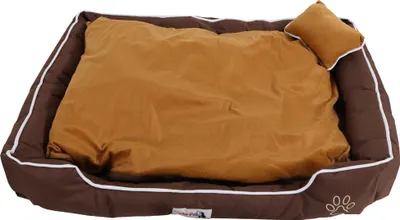 Image de Lit pour chien Corbeille pour chien Coussin pour chien 102x82x25cm coffee brown