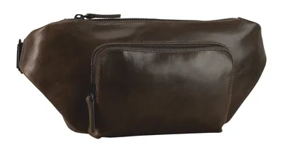 Produktbild von LEONHARD HEYDEN Leder Gürteltasche Umhängetasche Porto Crossbag Greybrown dunkelbraun