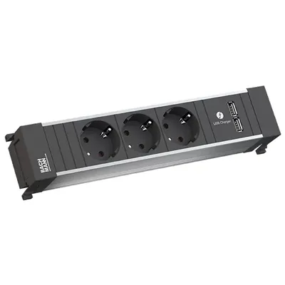 Produktbild von BACHMANN POWER FRAME Medium 3x Schutzkontakt 1xUSB Charger