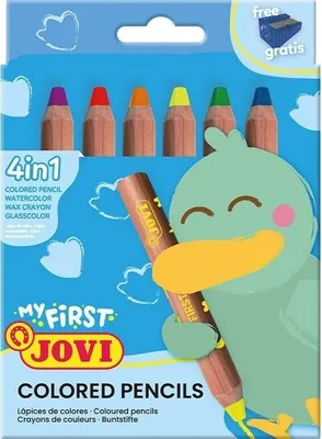 Obrázek produktu pro Jovi Baby Multi Pencil Sada akvarelových tužek 1 ks