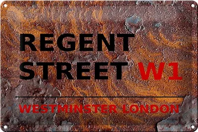 Produktbild von Blechschild London 30x20cm Westminster Regent Street W1