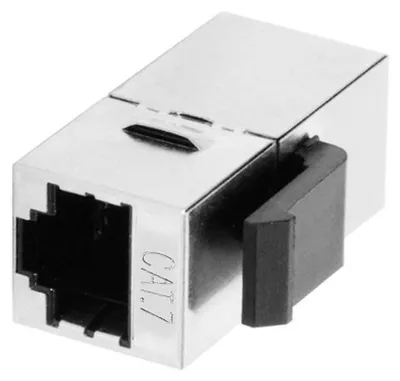 Zdjęcie produktu dla Adapter Keystone CAT7, 10 Gbps, ekranowany