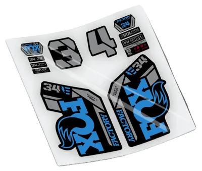 Produktbild von Fahrradgabelaufkleber, langlebiges Vinyl, hochwertige Druckqualität, Blau 517