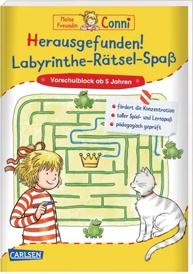 Image de Conni Gelbe Reihe (Beschäftigungsbuch): Herausgefunden! Labyrinthe-Rätsel-Spaß