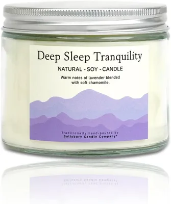 Produktbild von Duftkerzen mit Lavendel und Kamille – Natürliche Schlafhilfe und Entspannungsduft – Handgegossene Aromatherapie