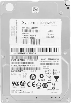 Obrázok produktu pre Lenovo 42D0678, 146 GB, 15000 ot/min, 2.5", SAS