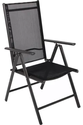 Productafbeelding van Verstelbare Tuinstoel Antraciet Aluminium 105 Cm