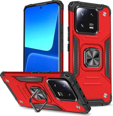 Produktbild von Lenuo Union Armor Hülle für Xiaomi 13 rot