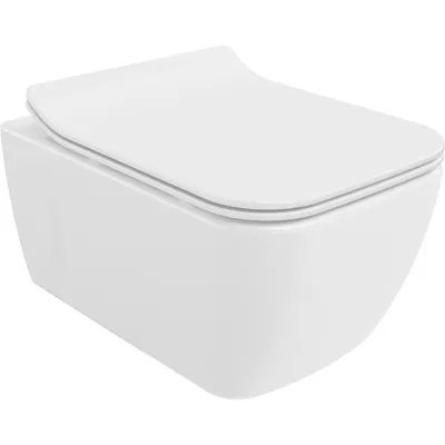 Obrázok produktu pre Mexen Margo WC misa Rimless s pomaly padajúcim sedátkom, duroplast, biela - 30420800