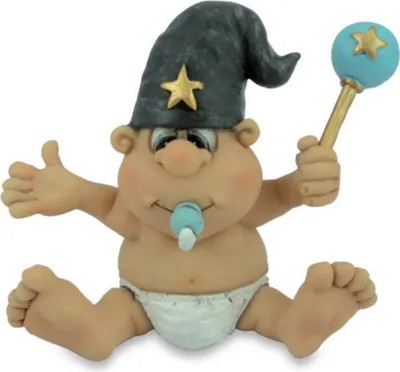 Produktbild von Funny Maghetti Zauberer - Baby Zauberer mit Rassel und Schnuller