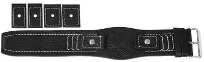 Produktbild von Hochwertiges Echt-Lederband, schwarz, SET