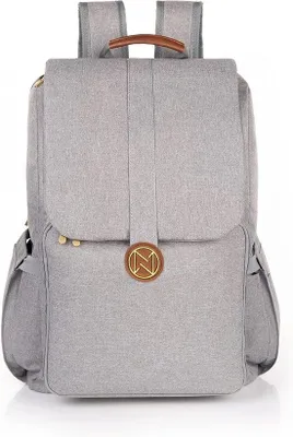 Immagine prodotto di Zaino porta pannolini Famanu per neonati, con ganci in metallo per passeggino – scomparti versatili per pannolini, biberon, salviette, tablet