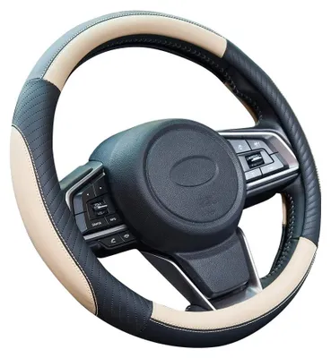 Obrázek produktu pro Potah na volant – protiskluzový – mikrovlákno – univerzální, 37-38 cm – měkký – odolný proti oděru – ochrana proti nečistotám – kryt na volant