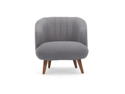 Produktbild von Sessel - Bouclé-Stoff - Anthrazit - JANINA