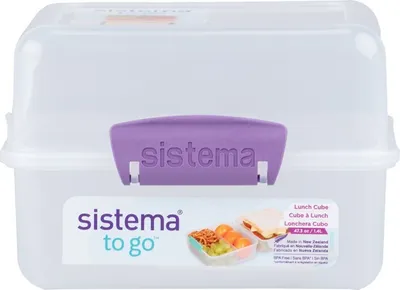Zdjęcie produktu dla Sistema® TO GO™ Lunch Box z 2 przegrodami 1,4 l, fioletowy