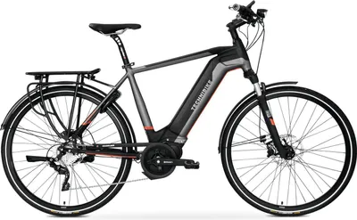 Produktbild von 28 Zoll E-Bike TechniBike Trekking Elektro Fahrrad Herren Pedelec Conti 600Wh Deore XT 10G. Schwarz Rot Gr.M