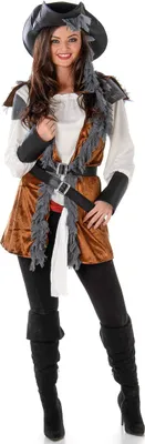 Produktbild von Piratenkostüm mit Damenweste XS