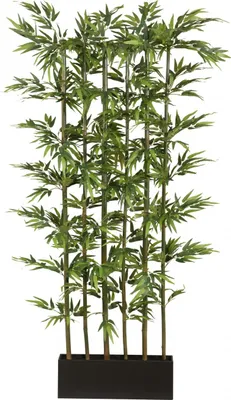 Immagine prodotto di Schermo divisorio in bambù 165 cm - Pianta artificiale decorativa con 5 tronchi