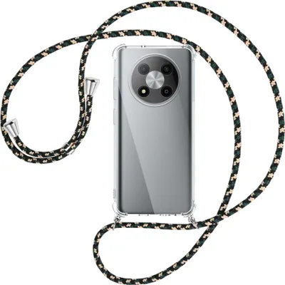 Produktbild von Handykette Backcover-Schutzhülle mit Band (Metall silberfarben) für ZTE Blade A73 5G (6.52'') - camouflage