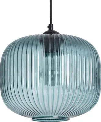 Produktbild von Pendelleuchte Modra aus Glas, Blau, 165 cm Höhe, 25 cm Durchmesser, E27