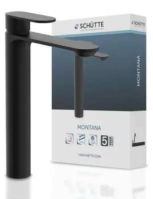 Produktbild von 32326 MONTANA Waschtischarmatur, Schwarz matt, für Aufsatzwaschbecken