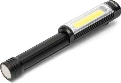 Produktbild von Velamp Aluminium COB Taschenlampe 3W 400 Lumen rot blinken IN256 schwarz