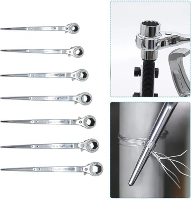 Produktbild von Stahlgerüstschlüssel/Ratschenschlüssel - verschiedene Größen von 16-24 mm