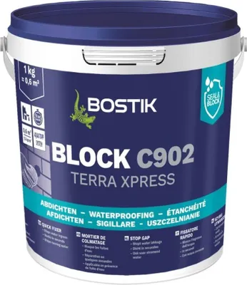 Produktbild von Bostik Block C902 Terra Xpress 1kg Eimer sekundenschneller Spezialzement