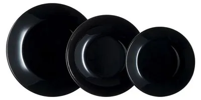 Produktbild von Luminarc Zelie Schwarzes Glas Essservice 18-teilig