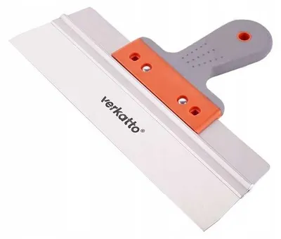 Immagine prodotto di V-PLUS, spatola per facciate in acciaio inossidabile, 250 mm, con manico in gomma liscia. Verkatto