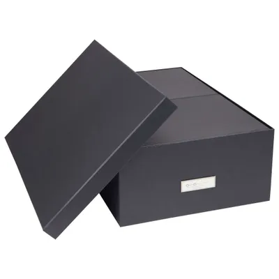 Produktbild von Aufbewahrungsboxen Set 'INGE' : Farbe - Dunkelgrau