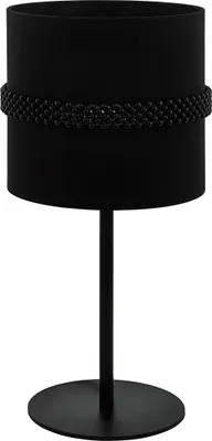 Obrázok produktu pre Stolná lampa EGLO Paraguaio, textilná nočná lampa, minimalistická stolná lampa, dizajnová lampa do obývacej izby s vypínačom, E27