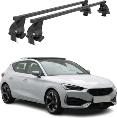 Obrázok produktu pre Základný strešný nosič Menabo pre Cupra Leon IV 2020-2023 Pre-FL čierny oceľový 2x