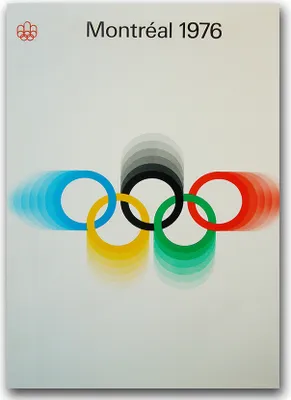 Produktbild von Poster - Canvas - Leinwand - 59,4 cm x 84,1 cm - Fotoposter - Leinwandkunst - Olympischen Spiele in Montreal